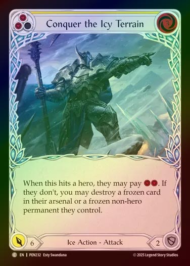 【RF】【EN】[Ice] 氷土の征服/Conquer the Icy Terrain (yellow)  [PEN232-C]