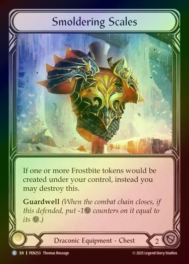 【CF】【EN】[Draconic] 燻り鱗/Smoldering Scales [PEN253-R]