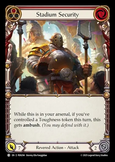 【EN】[Revered] スタジアムの警備兵/Stadium Security (red)  [PEN294-C]