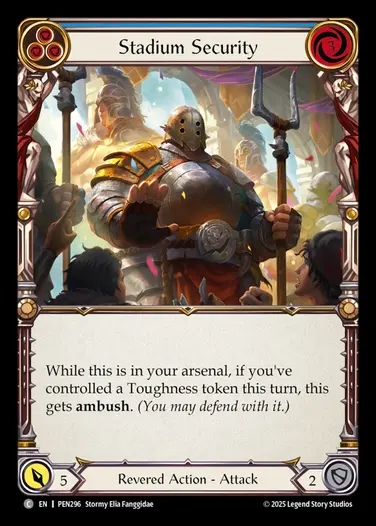 【EN】[Revered] スタジアムの警備兵/Stadium Security (blue)  [PEN296-C]