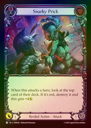 【RF】【EN】[Reviled] 突き刺す嫌味/Snarky Prick (red)  [PEN302-R]