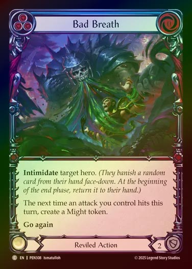 【RF】【EN】[Reviled] 邪悪な息吹/Bad Breath (blue)  [PEN308-C]