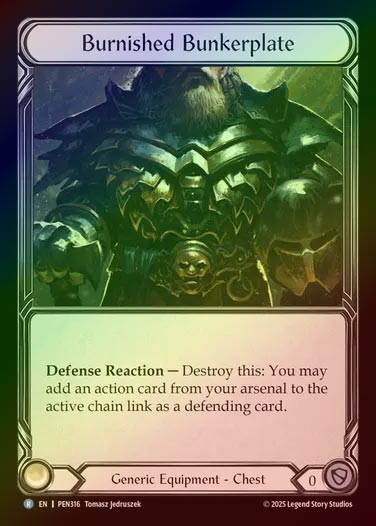 【CF】【EN】[Generic] 光艶の重鎧/Burnished Bunkerplate [PEN316-R]