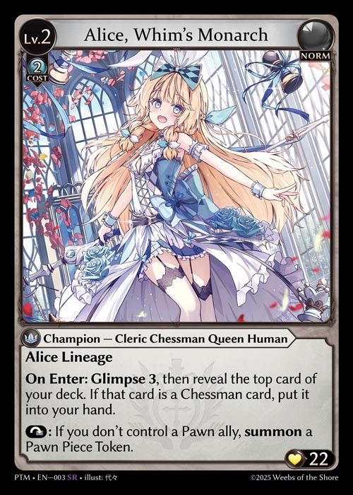 [Norm] Alice, Whim's Monarch [PTM003-SR]