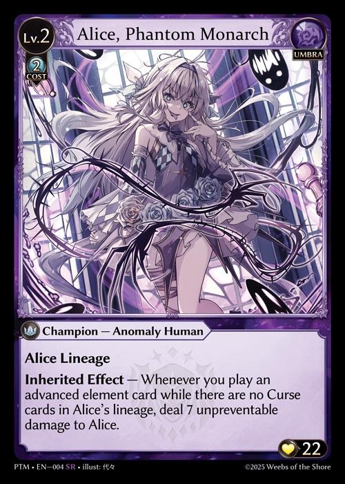 [Umbra] Alice, Phantom Monarch [PTM004-SR]