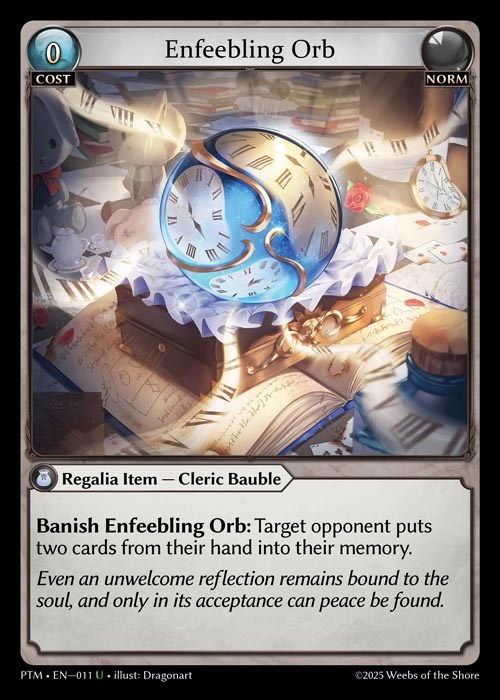 [Norm] Enfeebling Orb [PTM011-U]