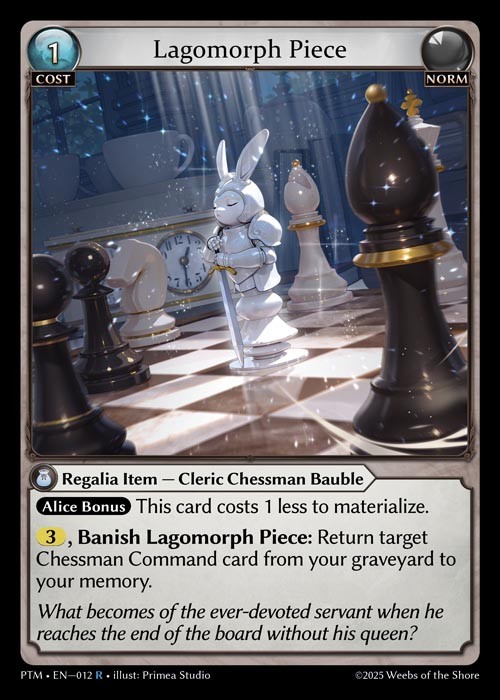 [Norm] Lagomorph Piece [PTM012-R]