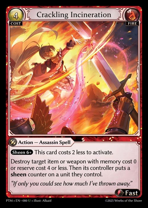 [Fire] Crackling Incineration [PTM080-U]