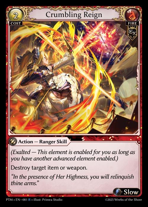[Fire] Crumbling Reign [PTM081-R]