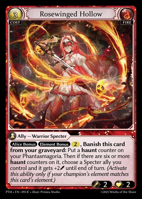[Fire] Rosewinged Hollow [PTM095-C]