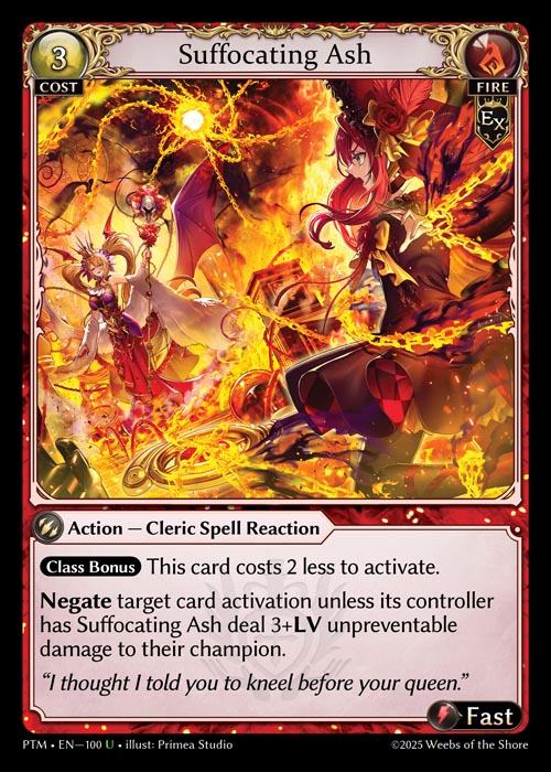 [Fire] Suffocating Ash [PTM100-U]
