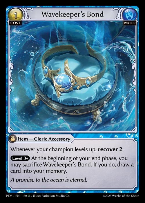 [Water] Wavekeeper's Bond [PTM130-U]