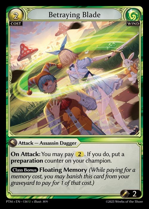 [Wind] Betraying Blade [PTM134-U]