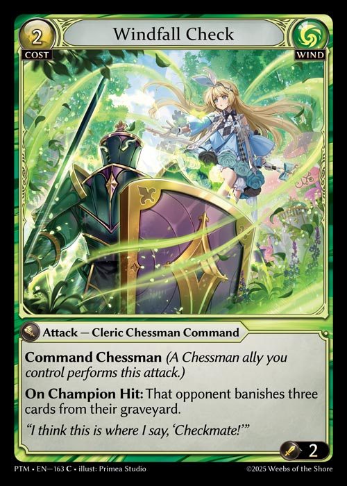 [Wind] Windfall Check [PTM163-C]