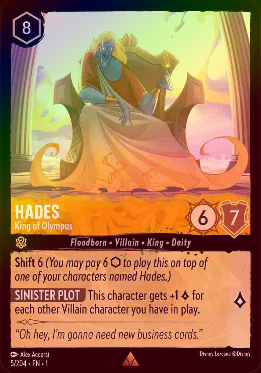 【FOIL】Hades - King Of Olympus [1ST-005/204-R]