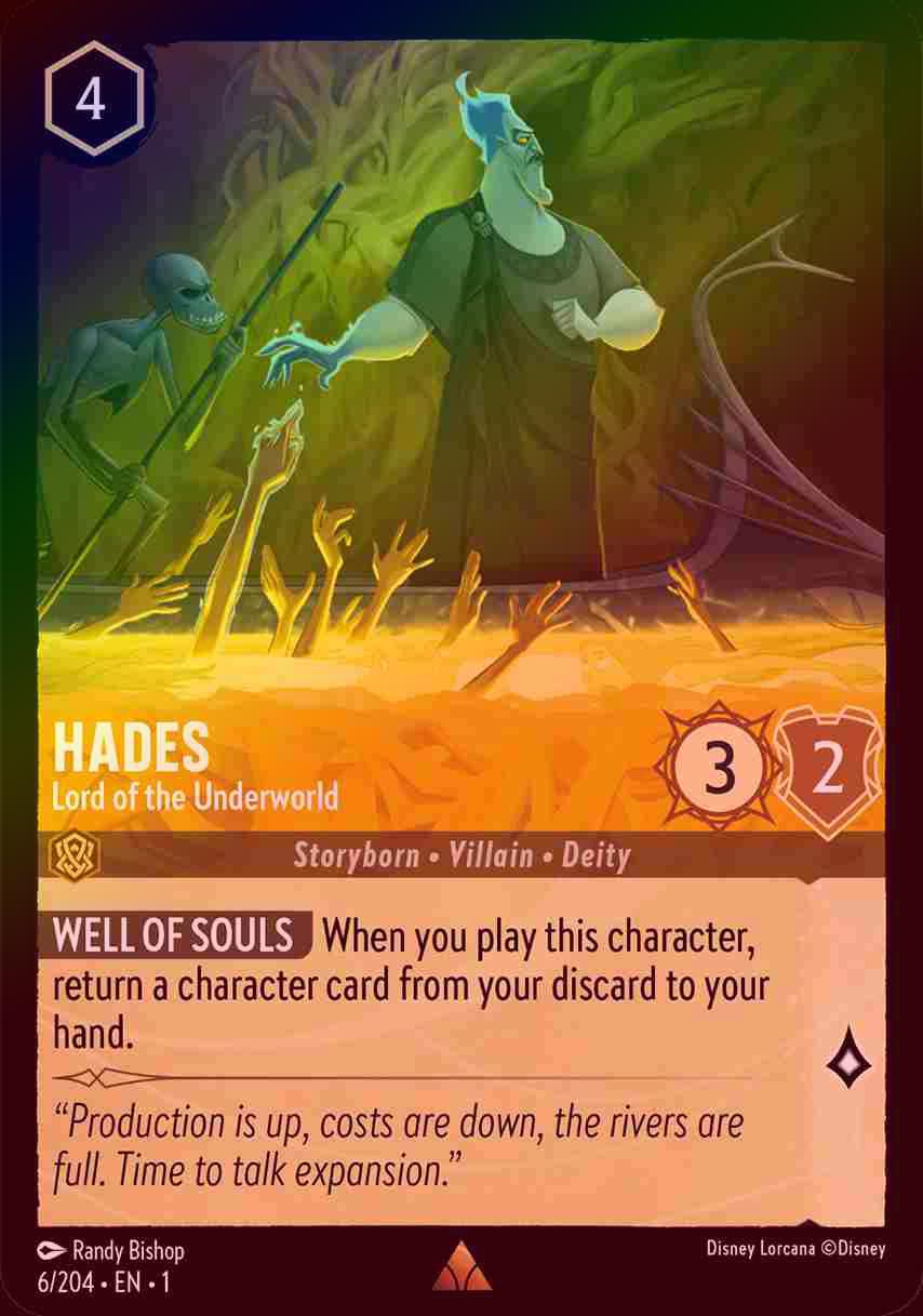 【FOIL】Hades - Lord of the Underworld [1ST-006/204-R]