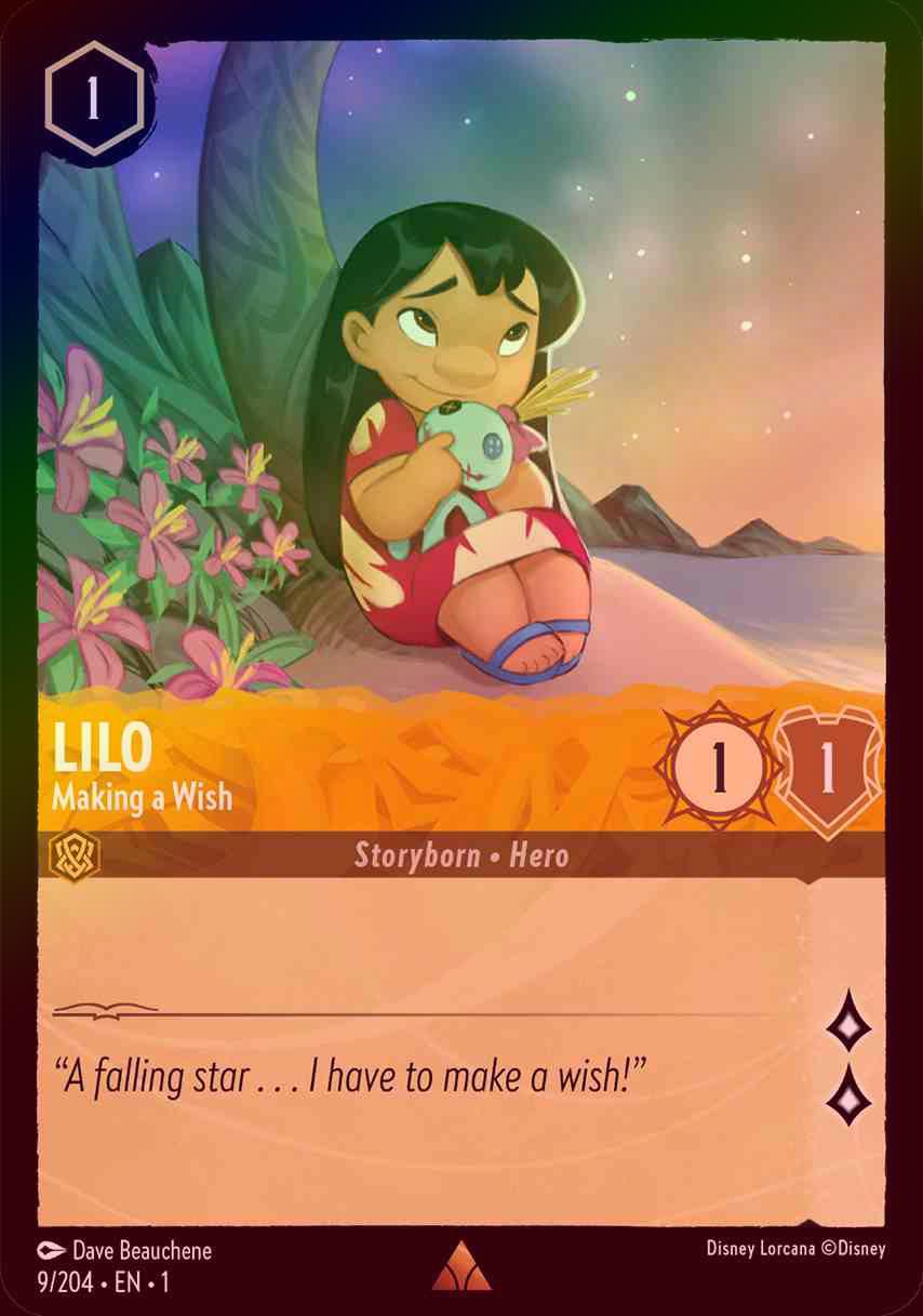 【FOIL】Lilo - Makes A Wish [1ST-009/204-R]