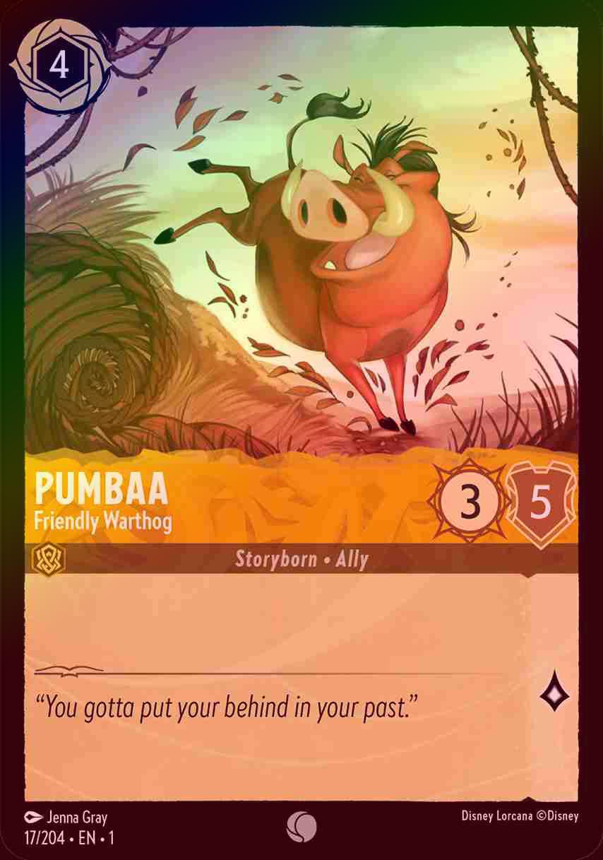 【FOIL】Pumbaa - Friendly Warthog [1ST-017/204-C]