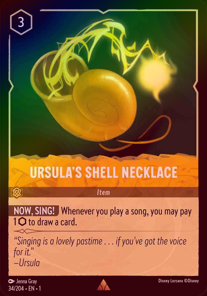 【FOIL】Ursula’s Shell Necklace [1ST-034/204-R]