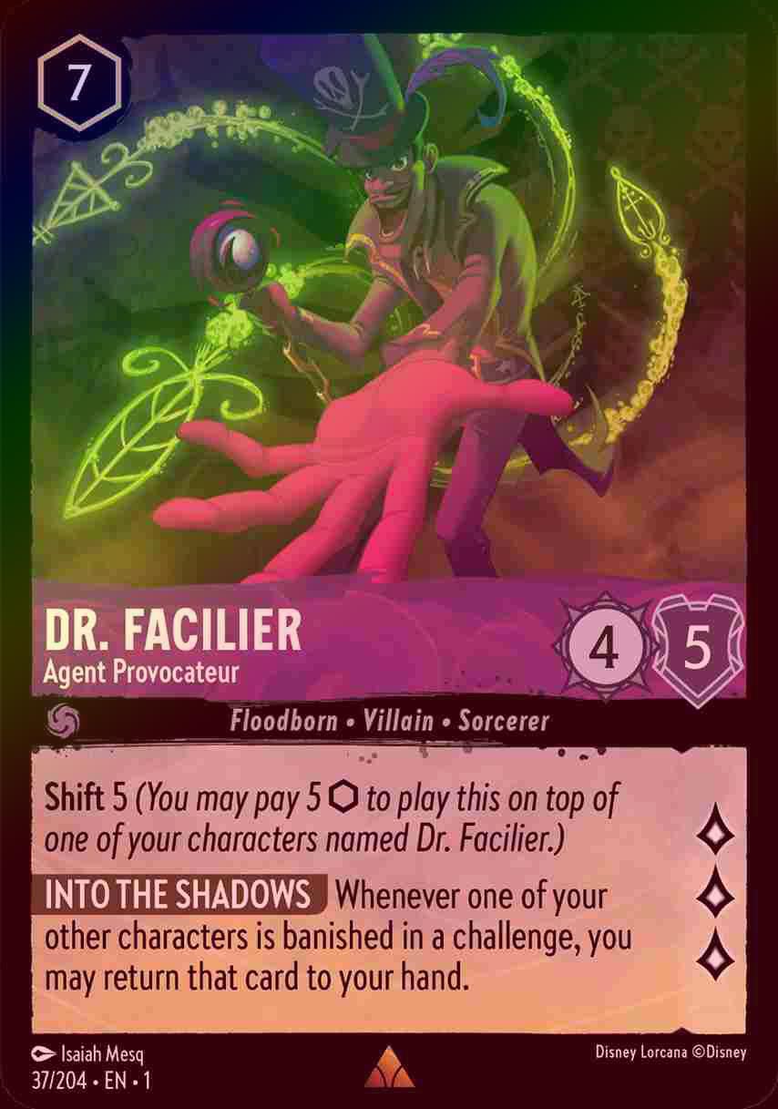 【FOIL】Dr. Facilier - Agent Provocateur [1ST-037/204-R]