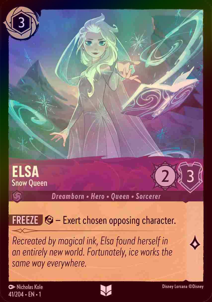 【FOIL】Elsa - Snow Queen [1ST-041/204-U]