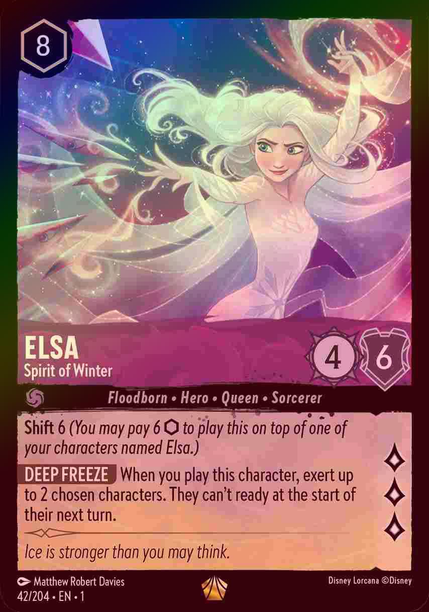 【FOIL】Elsa - Spirit of Winter [1ST-042/204-L]