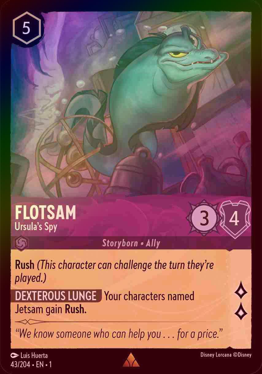 【FOIL】Flotsam - Ursula's Spy [1ST-043/204-R]