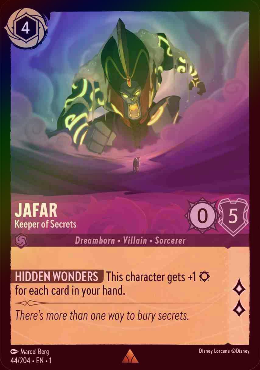 【FOIL】Jafar - Keeper of Secrets [1ST-044/204-R]