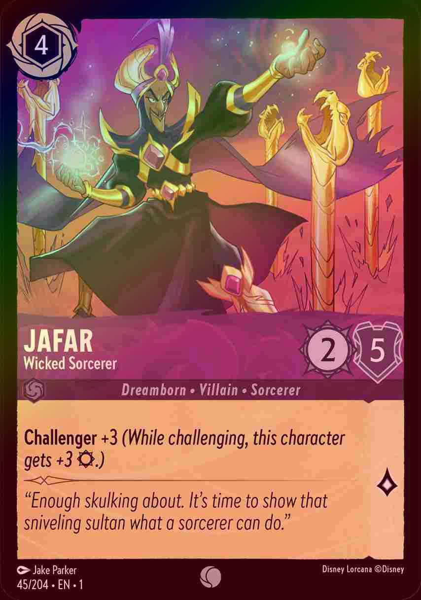 【FOIL】Jafar - Wicked Sorcerer [1ST-045/204-C]