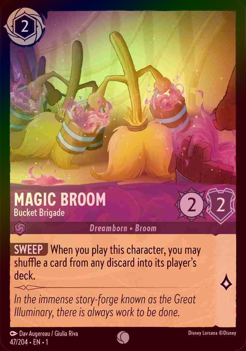 【FOIL】Magic Broom - Bucket Brigade [1ST-047/204-C]