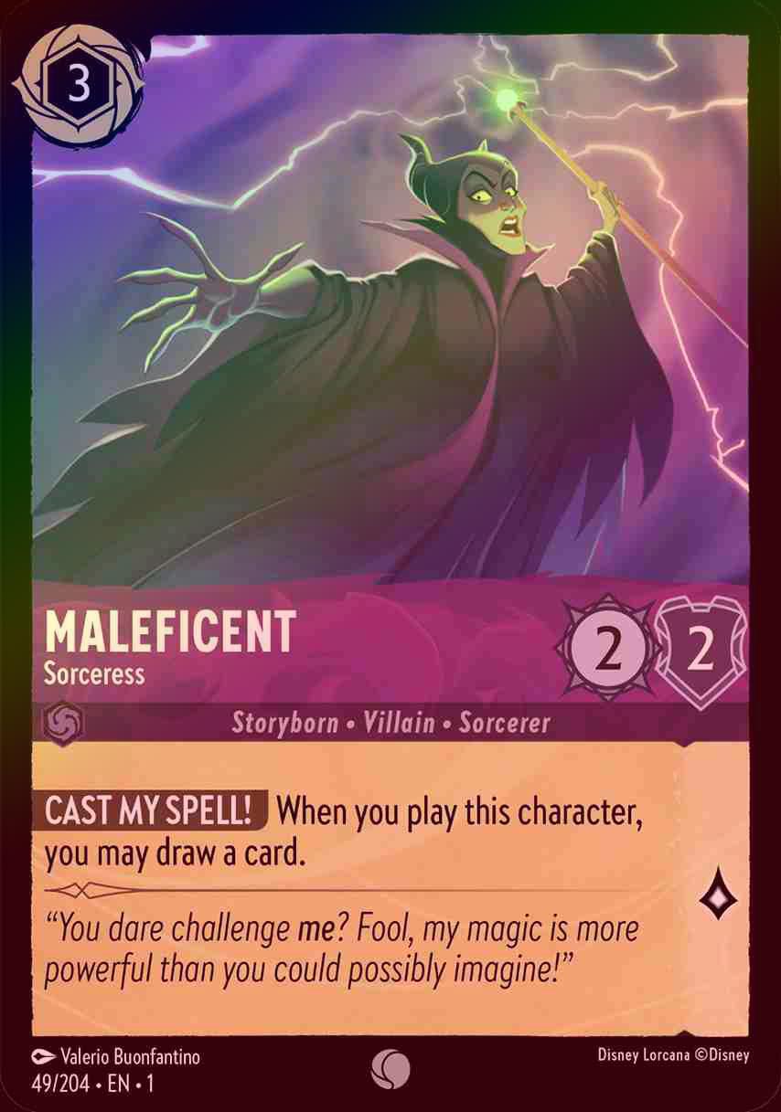 【FOIL】Maleficent - Sorceress [1ST-049/204-C]