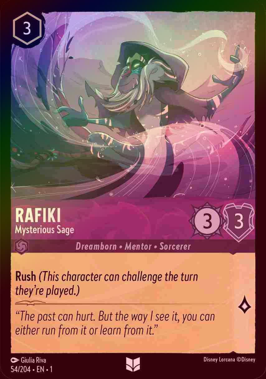 【FOIL】Rafiki - Mysterious Sage [1ST-054/204-U]