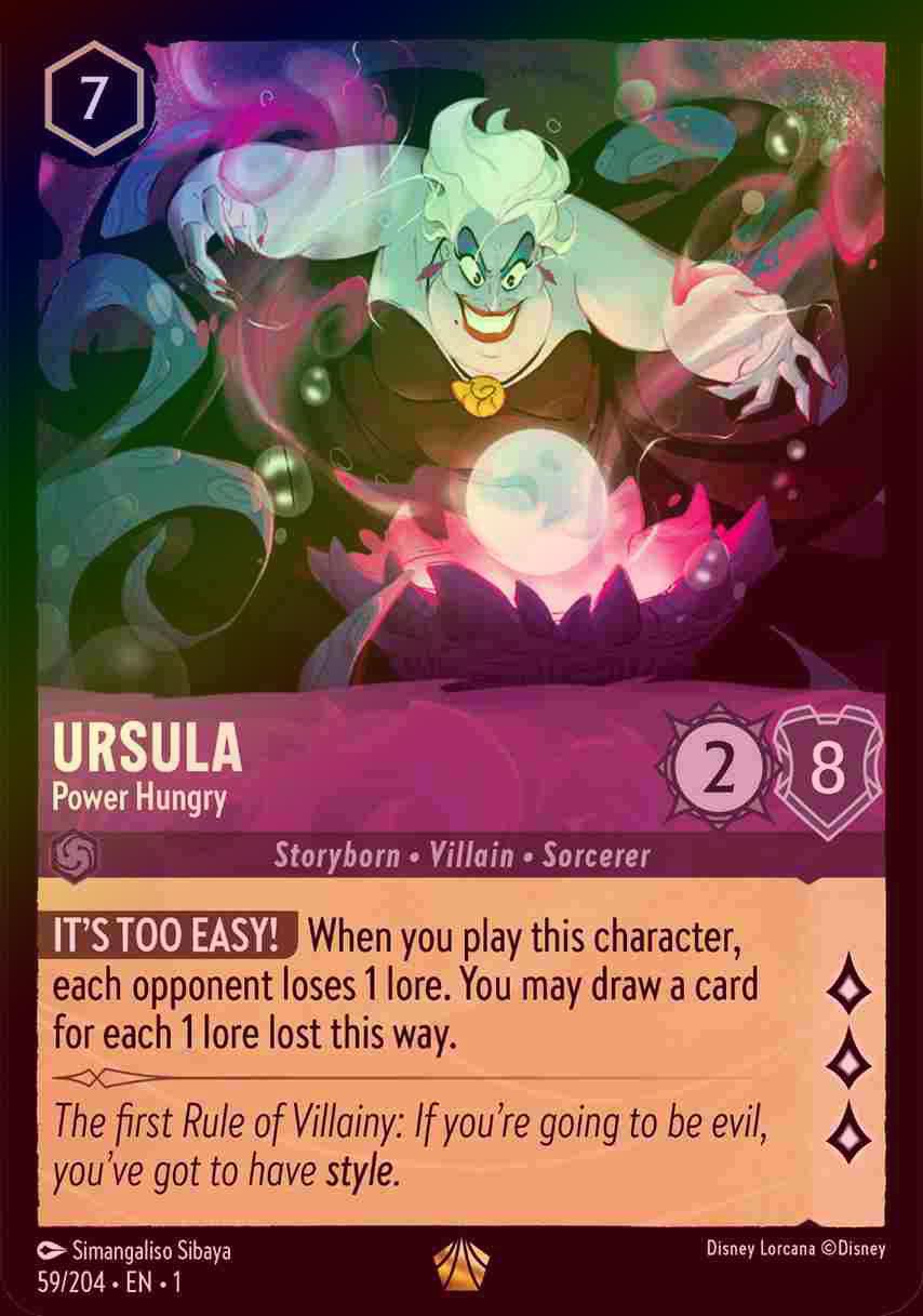 【FOIL】Ursula - Power Hungry [1ST-059/204-L]