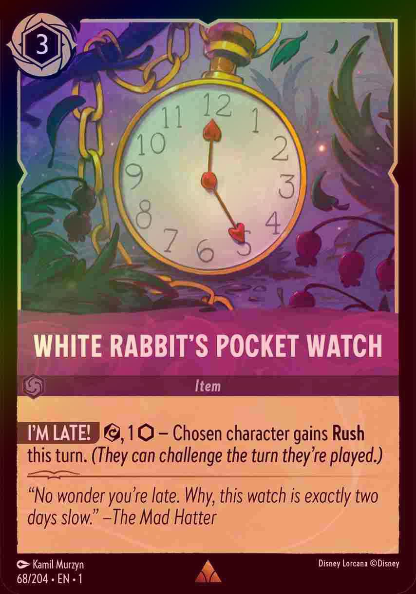 【FOIL】White Rabbit’s Pocket Watch [1ST-068/204-R]