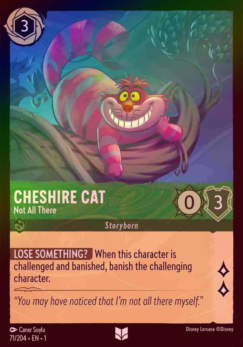 【FOIL】Cheshire Cat - Not All There [1ST-071/204-U]