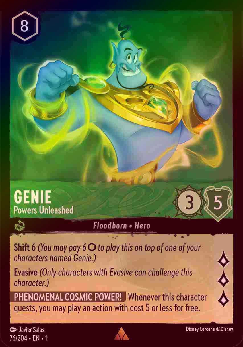 【FOIL】Genie - Powers Unleashed [1ST-076/204-R]