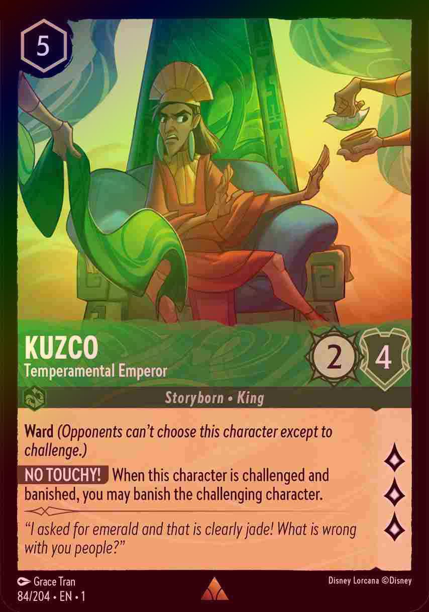 【FOIL】Kuzco - Temperamental Emperor [1ST-084/204-R]
