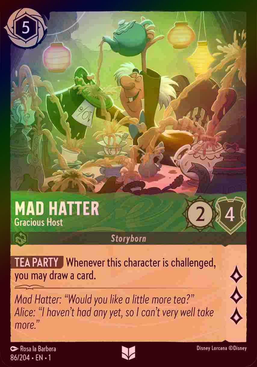【FOIL】Mad Hatter - Gracious Host [1ST-086/204-U]