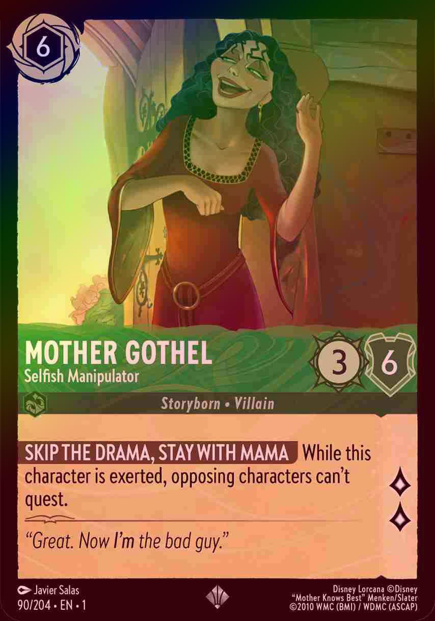 【FOIL】Mother Gothel - Selfish Manipulator [1ST-090/204-S]