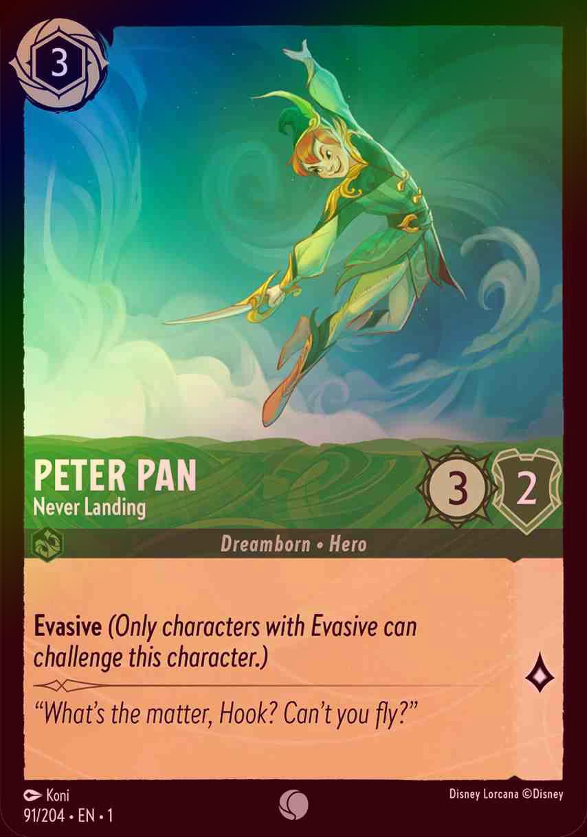 【FOIL】Peter Pan - Never Landing [1ST-091/204-C]