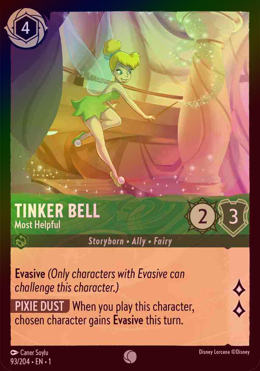 【FOIL】Tinker Bell - Most Helpful [1ST-093/204-C]