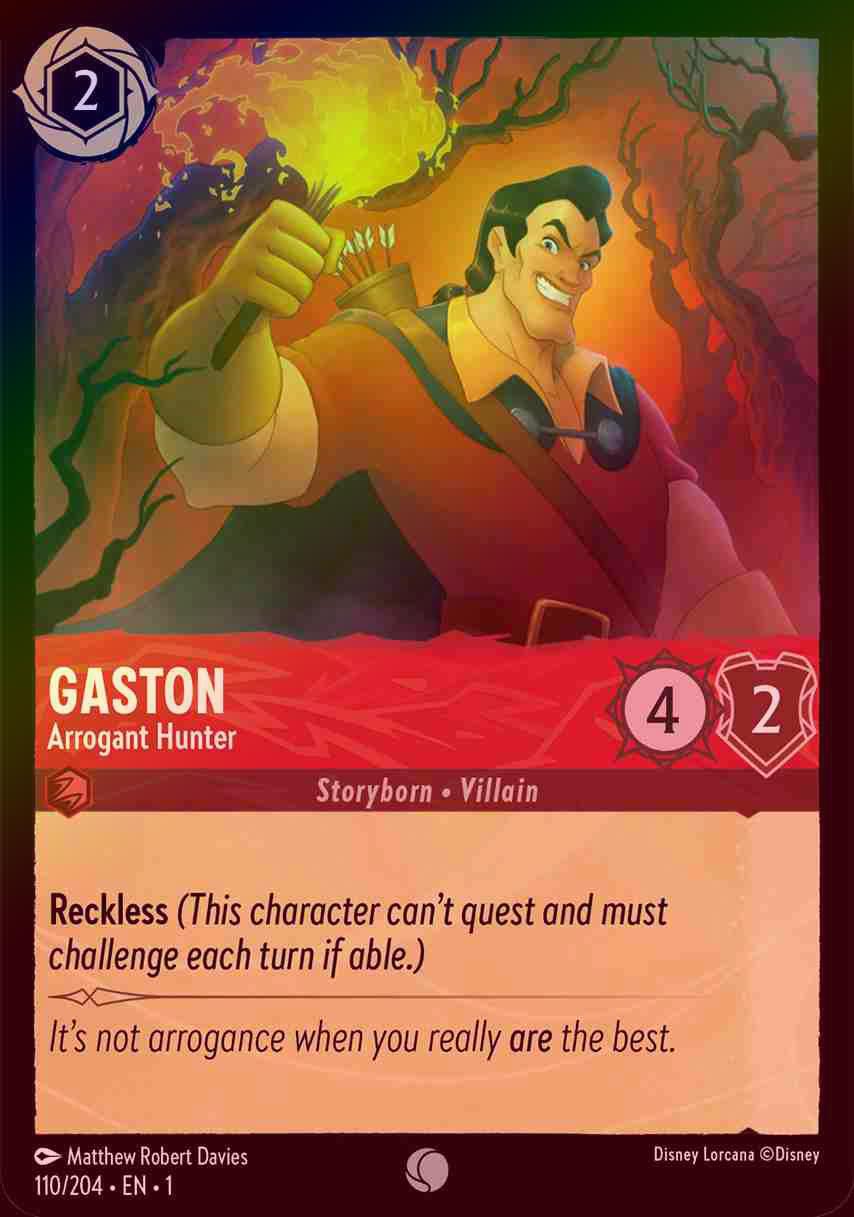 【FOIL】Gaston - Arrogant Hunter [1ST-110/204-C]