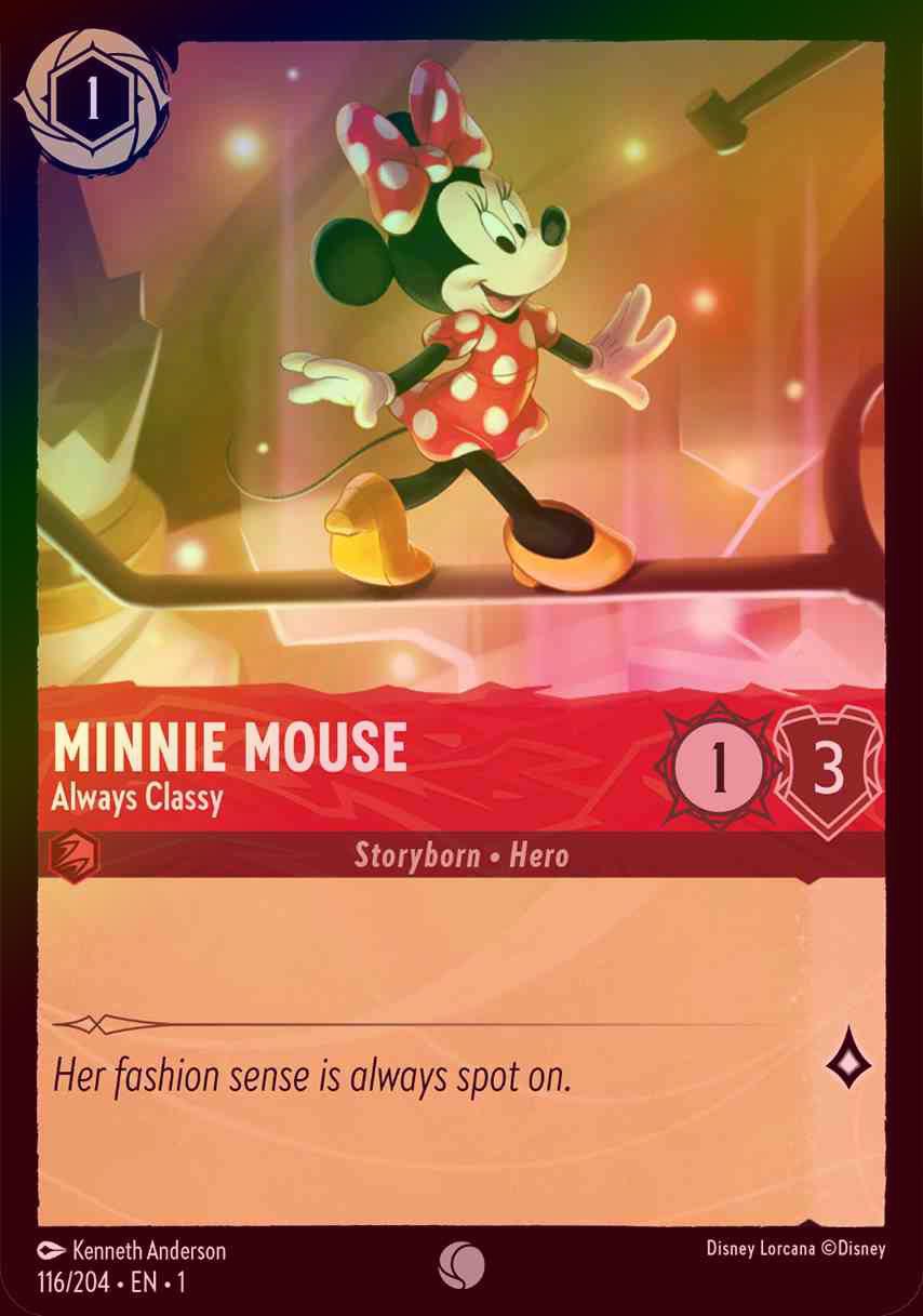 【FOIL】Minnie Mouse - Always Classy [1ST-116/204-C]