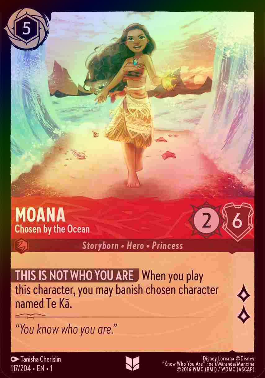 【FOIL】Moana - Chosen by the Ocean [1ST-117/204-U]