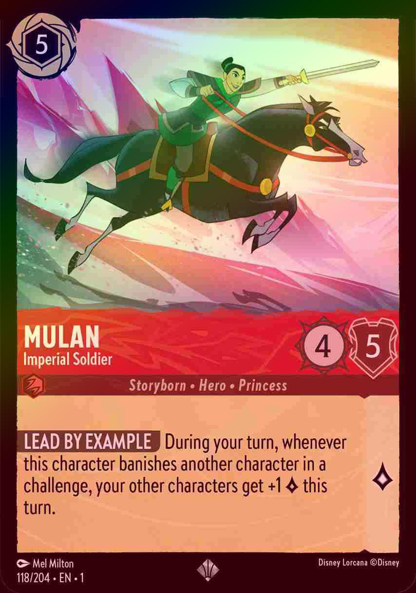 【FOIL】Mulan - Imperial Soldier [1ST-118/204-S]
