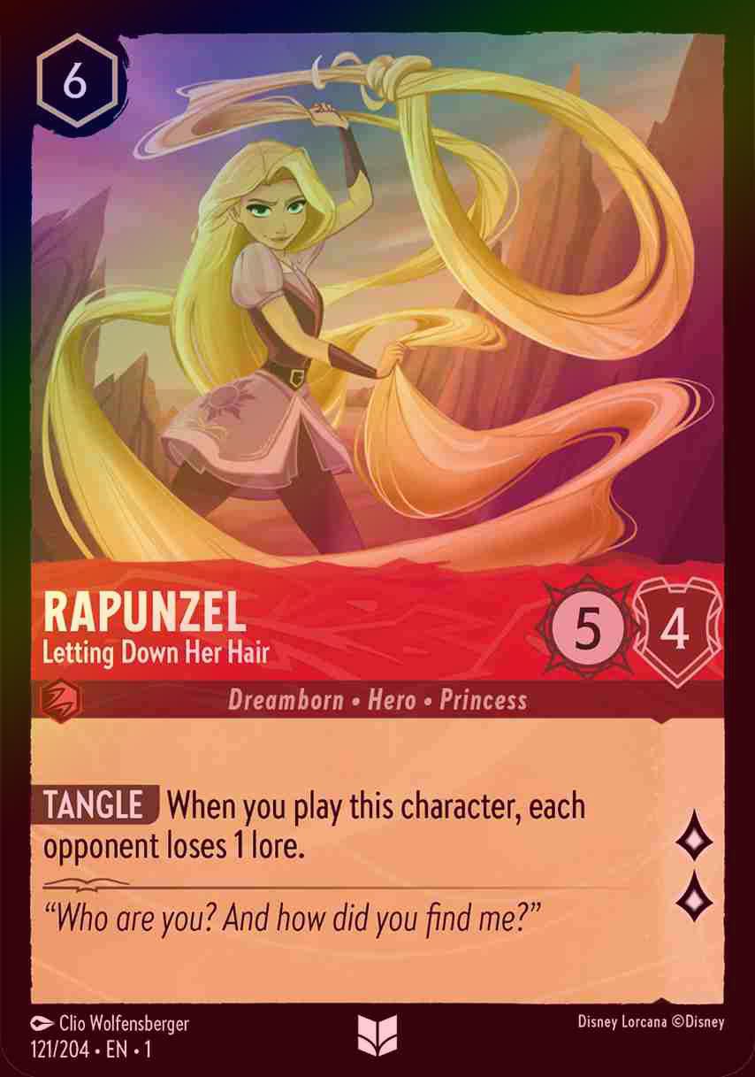 【FOIL】Rapunzel - Letting Down Her Hair [1ST-121/204-U]