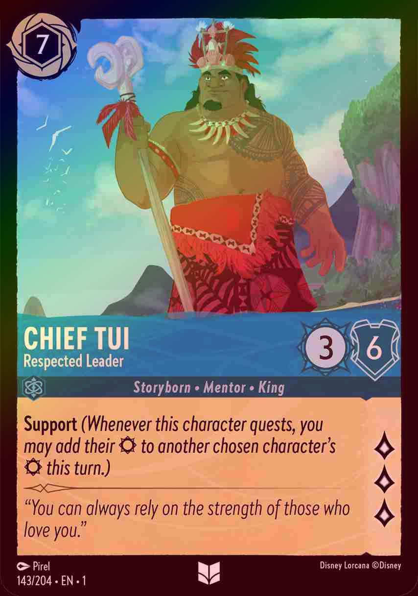 【FOIL】Chief Tui - Respected Leader [1ST-143/204-U]