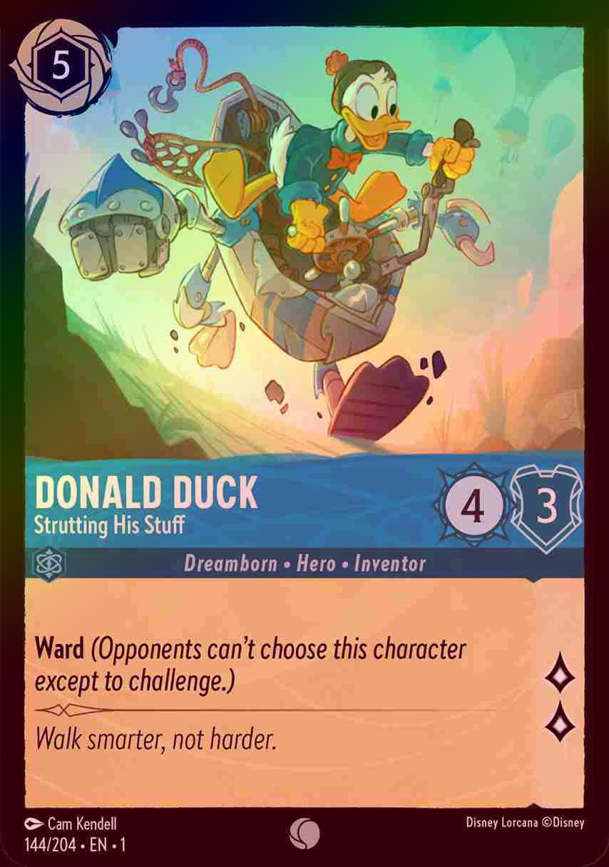 【FOIL】Donald Duck - Strutting His Stuff [1ST-144/204-C]