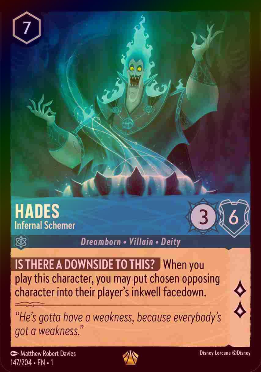 【FOIL】Hades - Infernal Schemer [1ST-147/204-L]