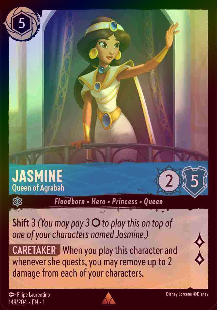 【FOIL】Jasmine - Queen of Agrabah [1ST-149/204-R]